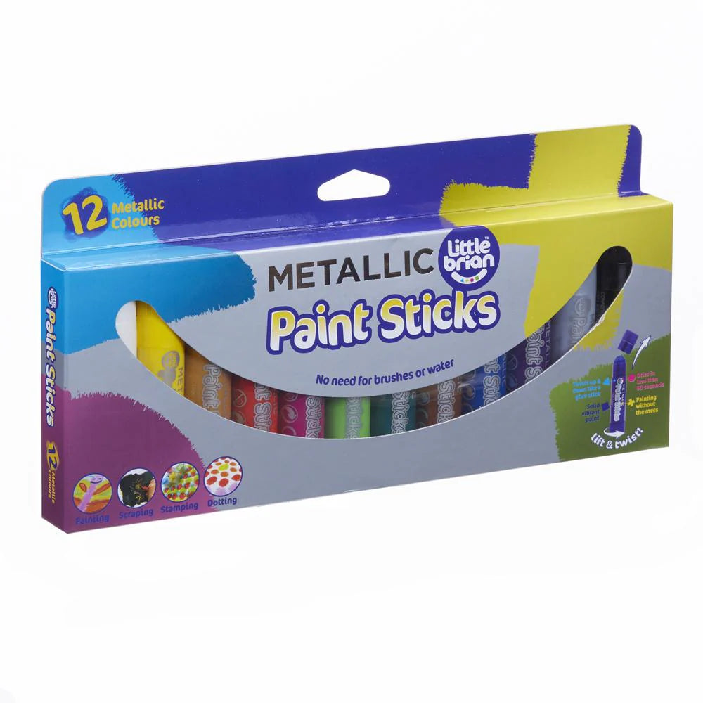 Little Brian Paint Sticks - Metallic 12pk