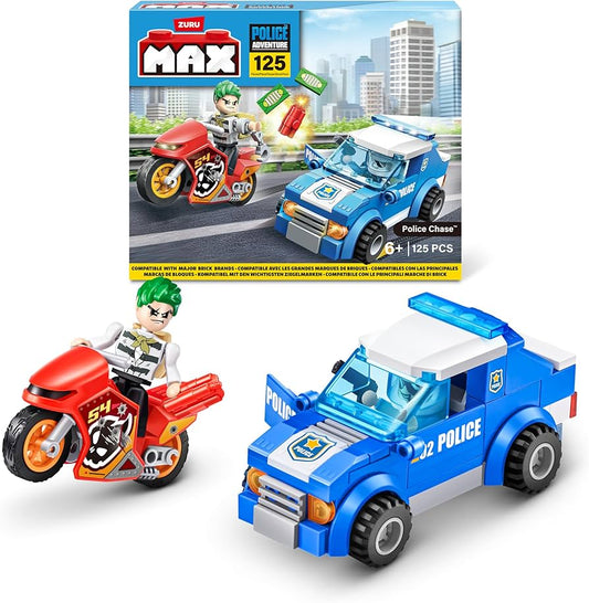 ZURU MAX Build City Police Playset 121 Bricks