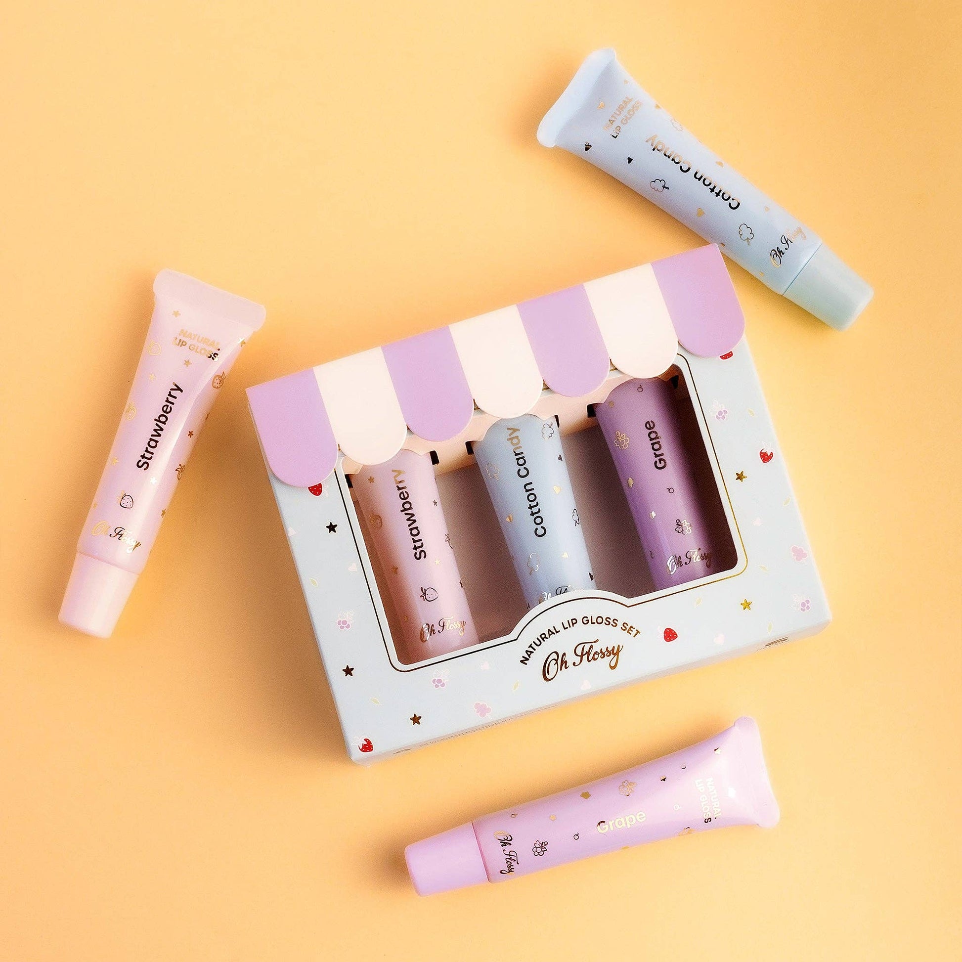 Oh Flossy - Oh Flossy Natural Lip Gloss Set - Bambam Kids Toys 