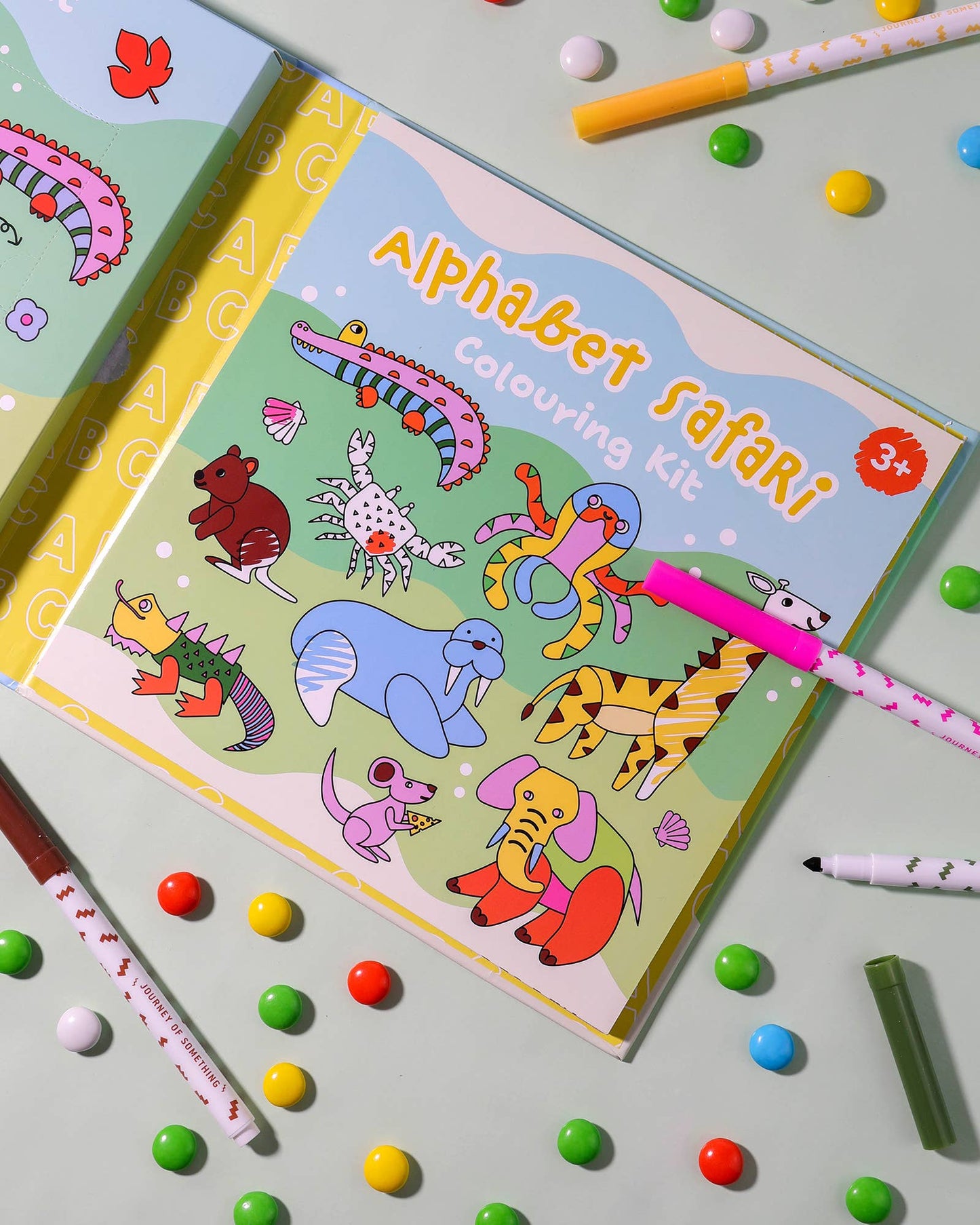 Alphabet Safari Colouring Kit - Journey Of Something