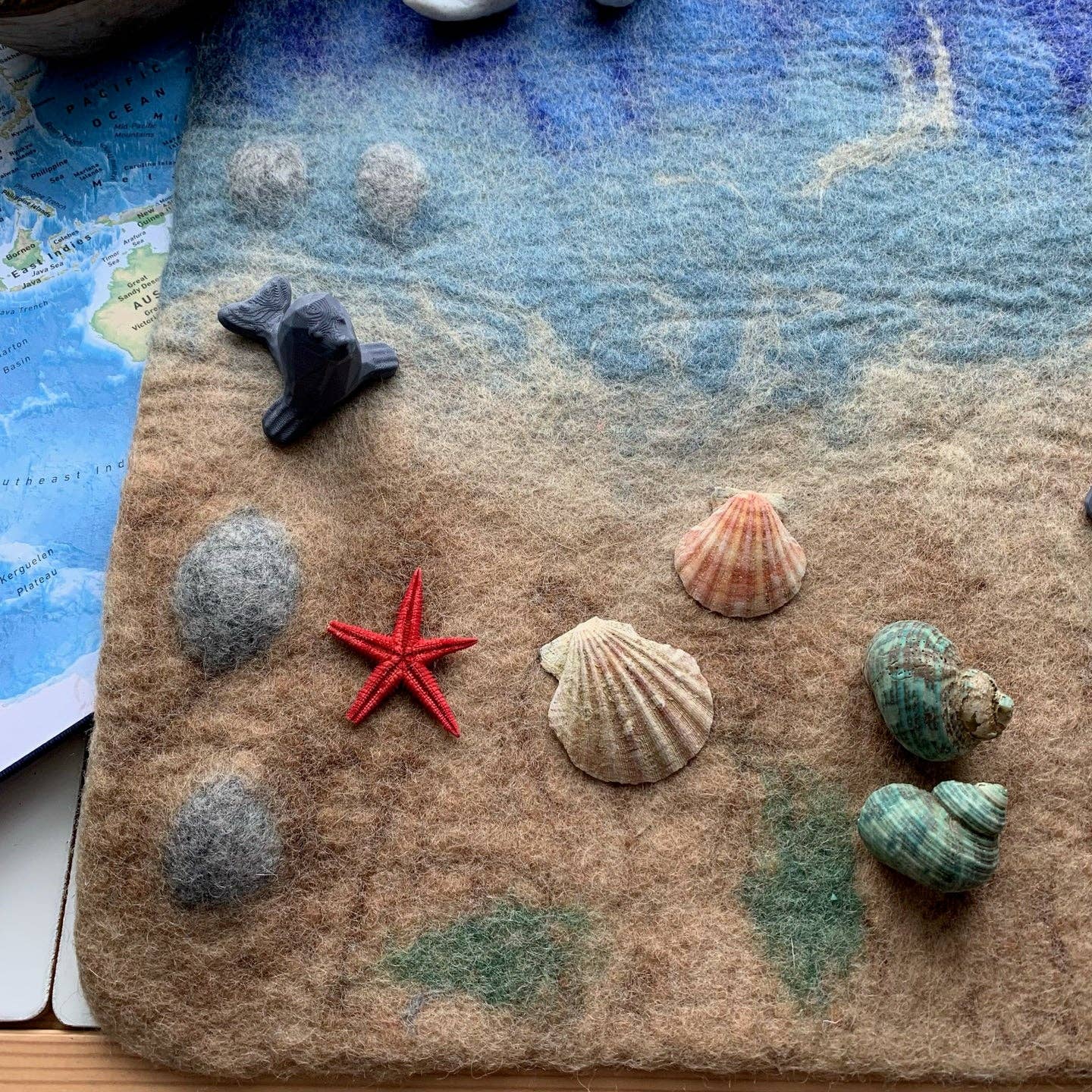 Felted Ocean Play Mat (Mat Only) - Sewing Seeds Play