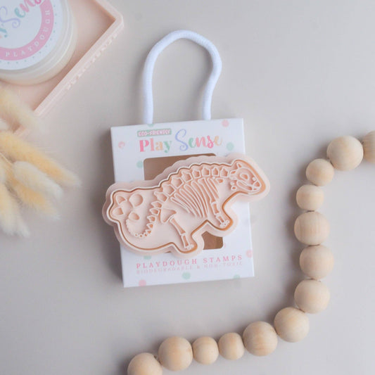Play Sense - Eco Playdough Stamp | Stegosaurus Bones