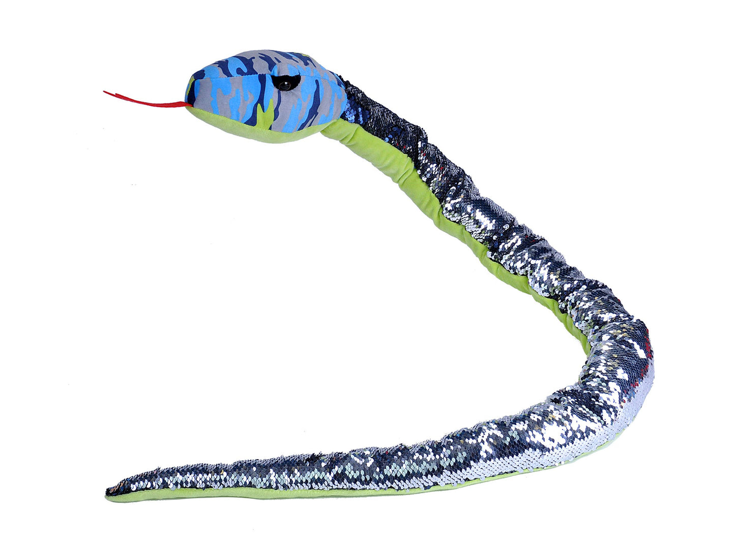 Snake-Sequin Blue Camo