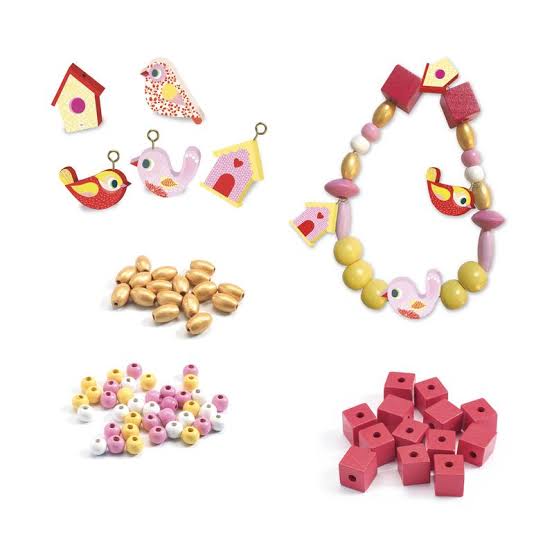 Djeco Birds Wooden Beads