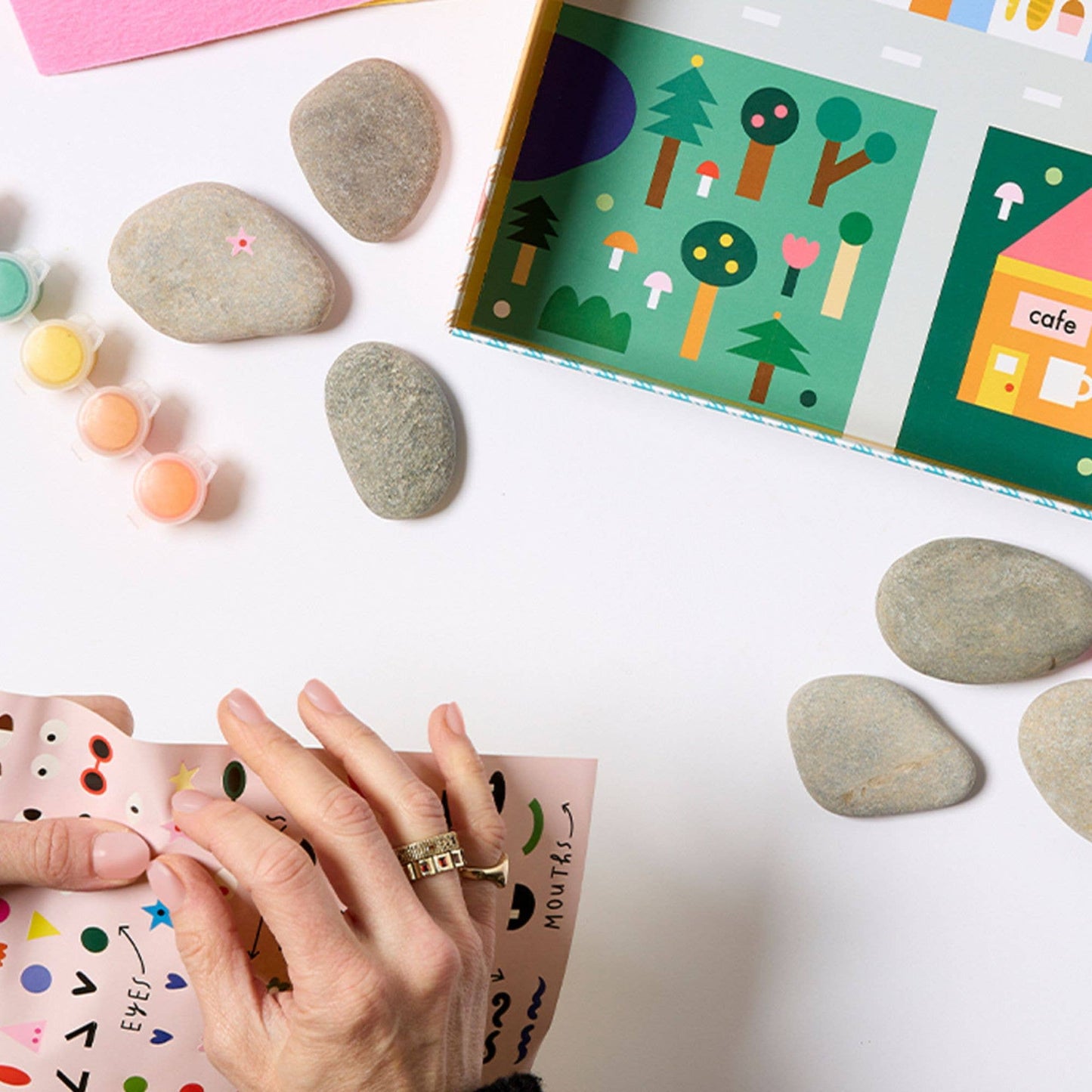 Kids Rock Painting Kit Cool Faces - Journey Of Something