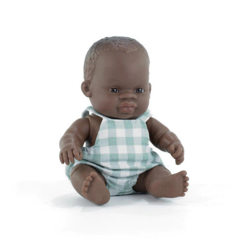 Miniland -My Friends & Me African Boy Baby Doll 21 Cm
