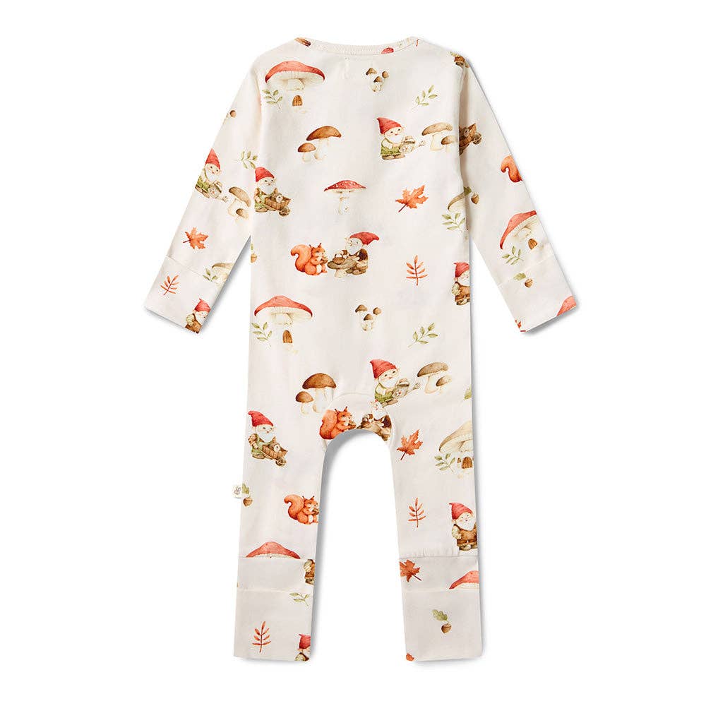 Snuggle Hunny - Gnomes Organic Snugglesuit Convertible Romper