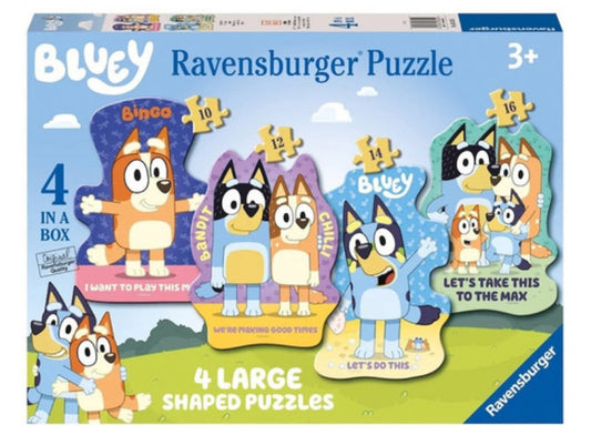 Ravensburger - Bluey 4 Large Shaped Puzzles