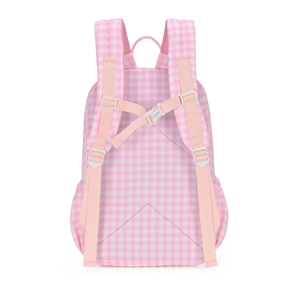 Pink Gingham Junior Kindy/School Backpack - Kinnder