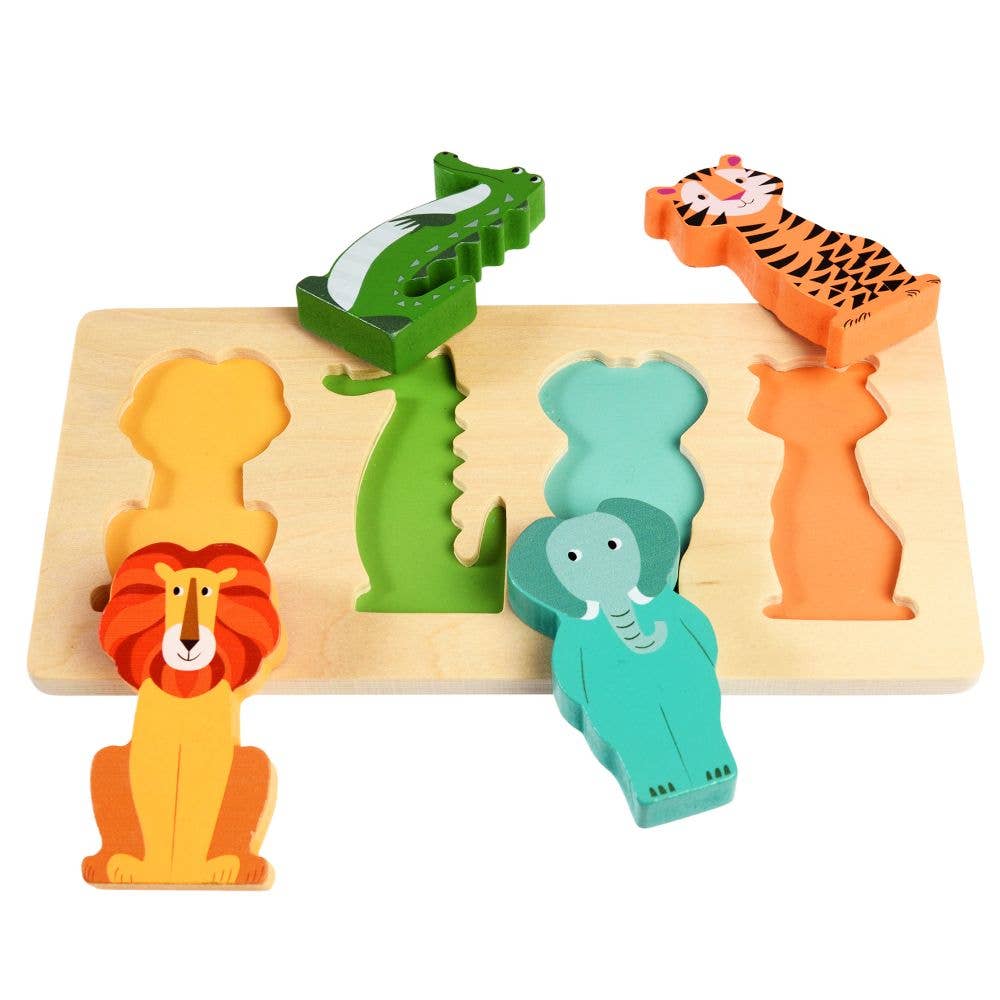 Rex London Wooden Toy - Colourful Creatures Puzzle
