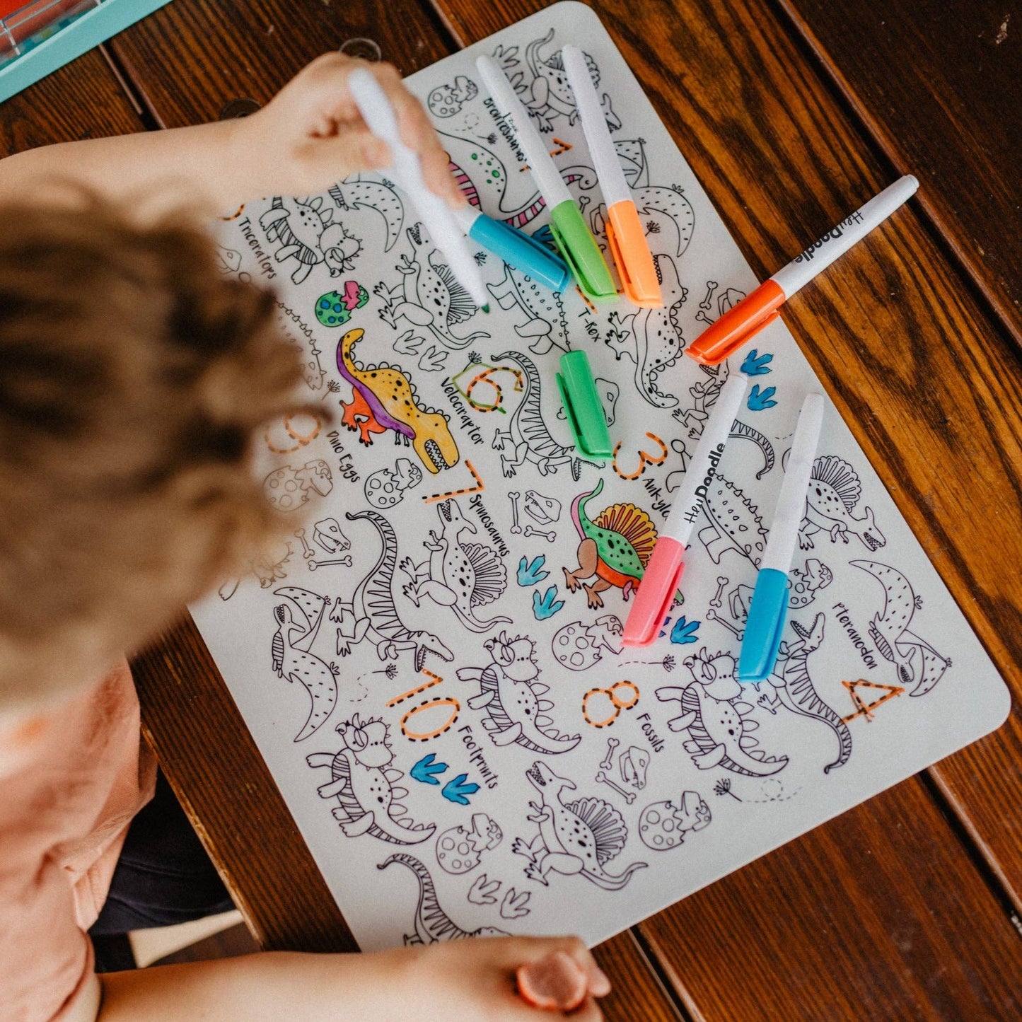 HeyDoodle - DinoRoar Classic Colouring & Doodle Mat