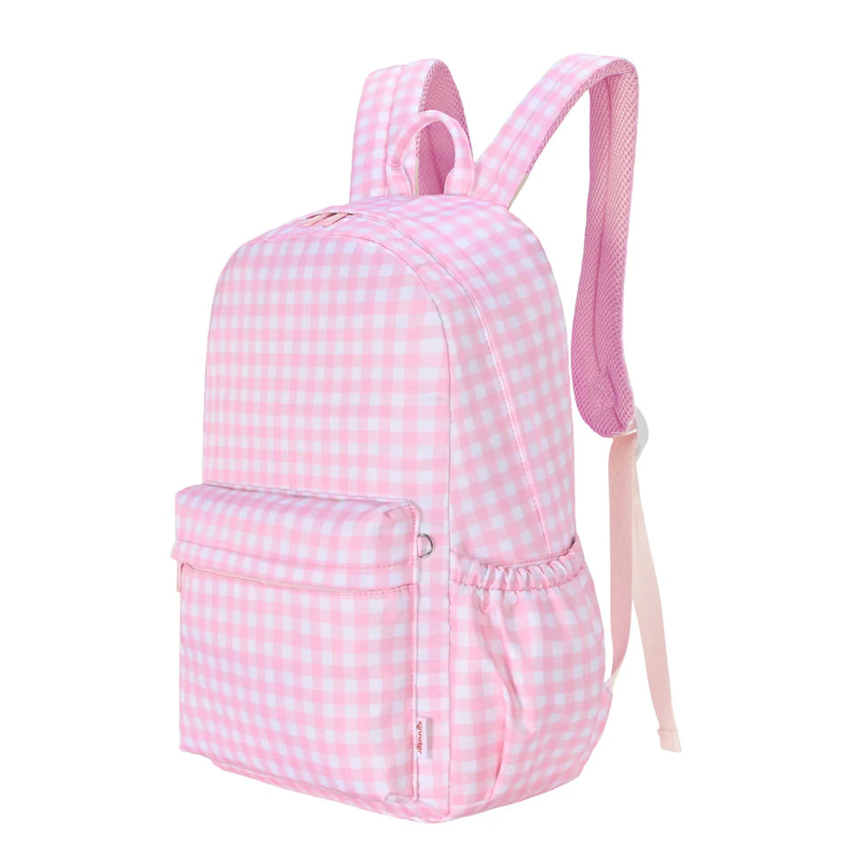 Pink Gingham Junior Kindy/School Backpack - Kinnder
