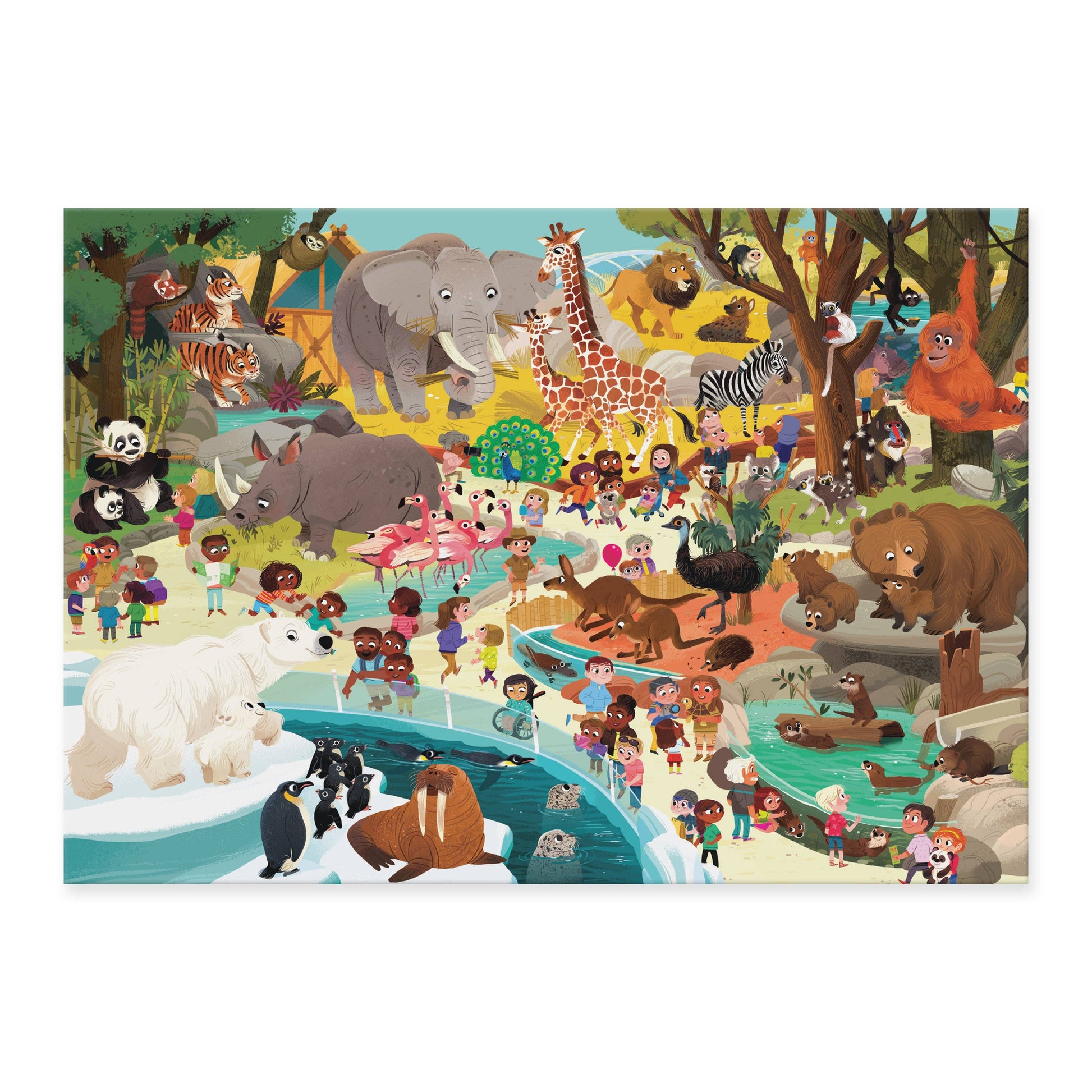 Crocodile Creek - Day at the Zoo Puzzle - 60 pc - Bambam Kids Toys 