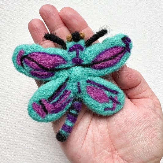 One Felt Dragonfly - Sewing Seeds Play