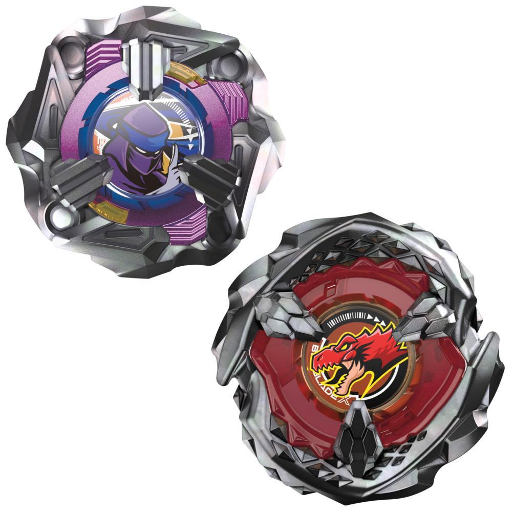 Beyblade X Beat Tyranno 4-70Q & Knife Shinobi 4-80HN Dual Pack Set