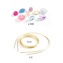 Djeco - Duo of Tiaras Blue & Purple Bead Kit