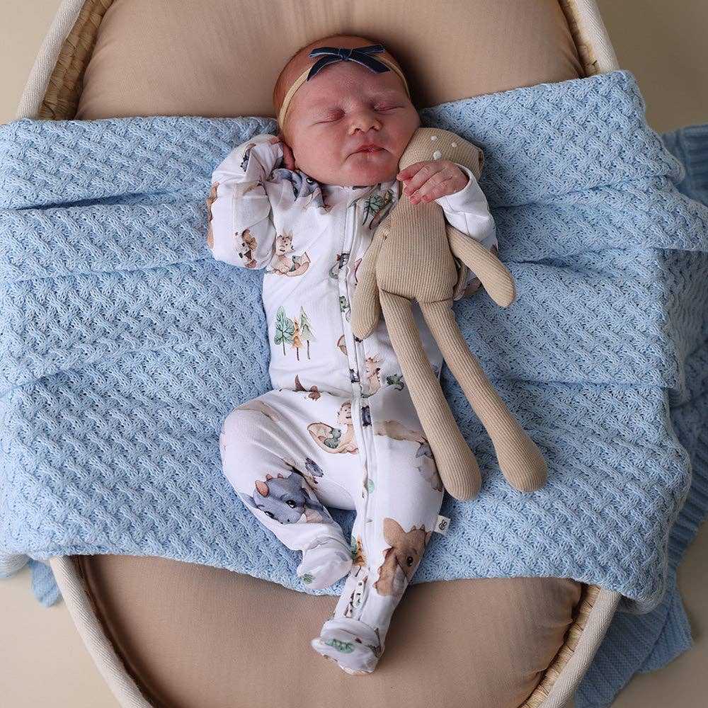 Snuggle Hunny - Dragon Organic Snuggle Sleepsuit Zip Footie