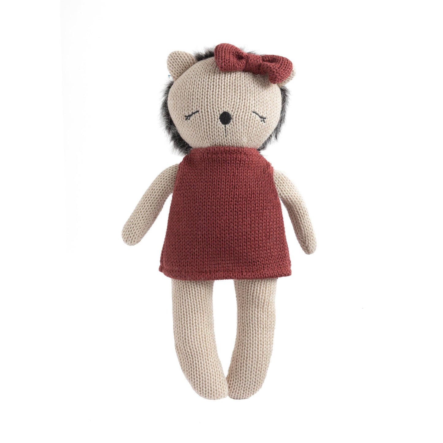 Living Textiles - Knitted Animal Toy- Helen the Hedgehog