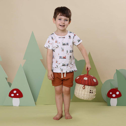 Snuggle Hunny - Trains Organic T-Shirt