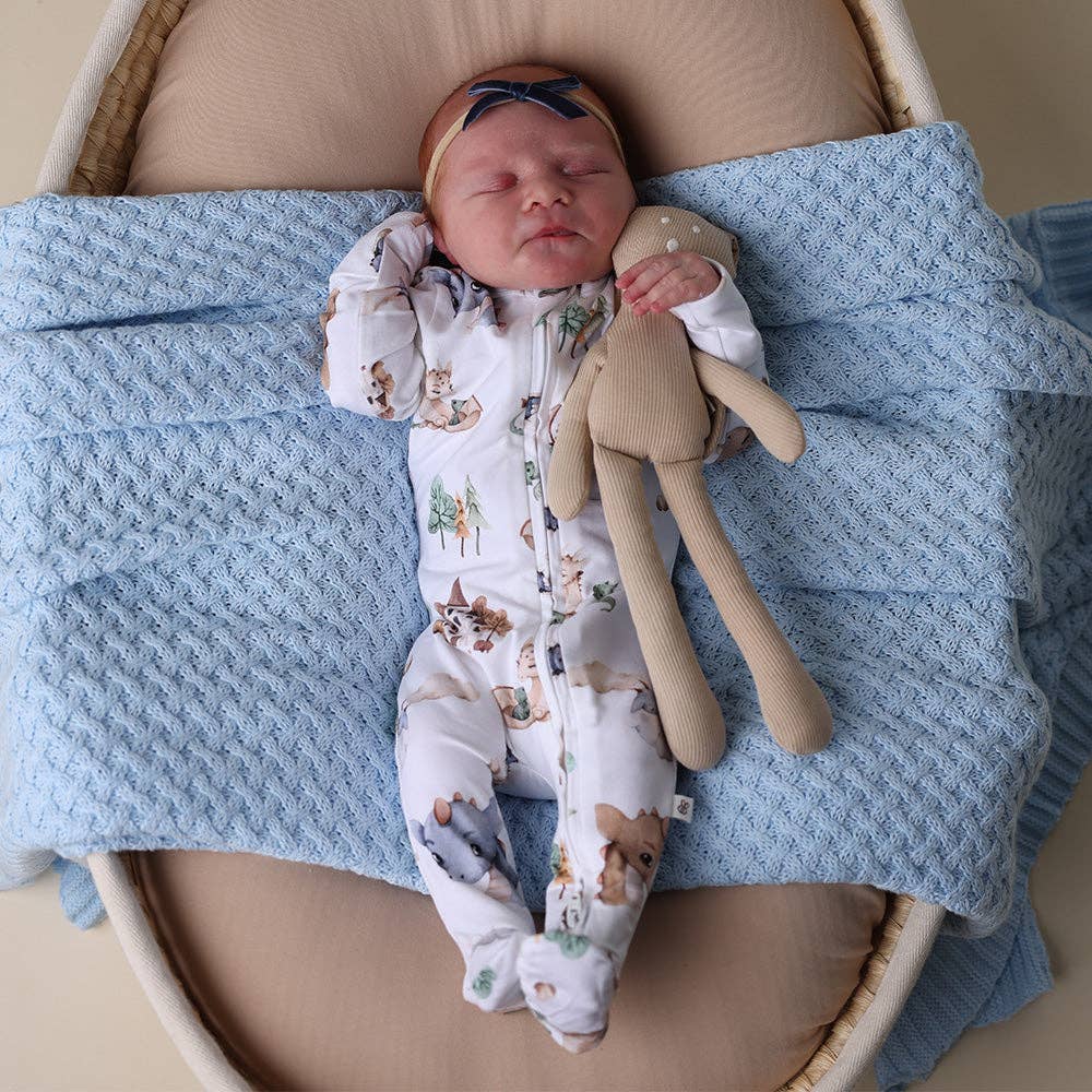 Snuggle Hunny - Dragon Organic Snuggle Sleepsuit Zip Footie