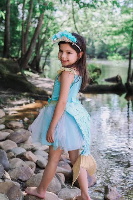 Mermalicious Mermaid Dress with Tail Size 5-6