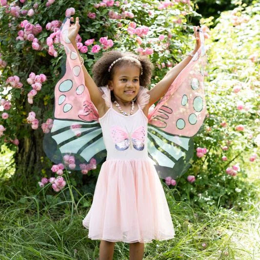 Sequins Secret Butterfly Twirl Dress with Wings Size 5-6
