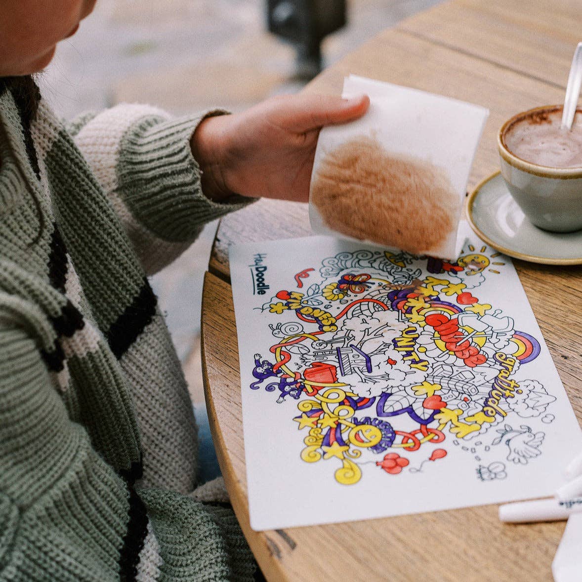 HeyDoodle - Brighter Days Mini Colouring & Doodle Mat