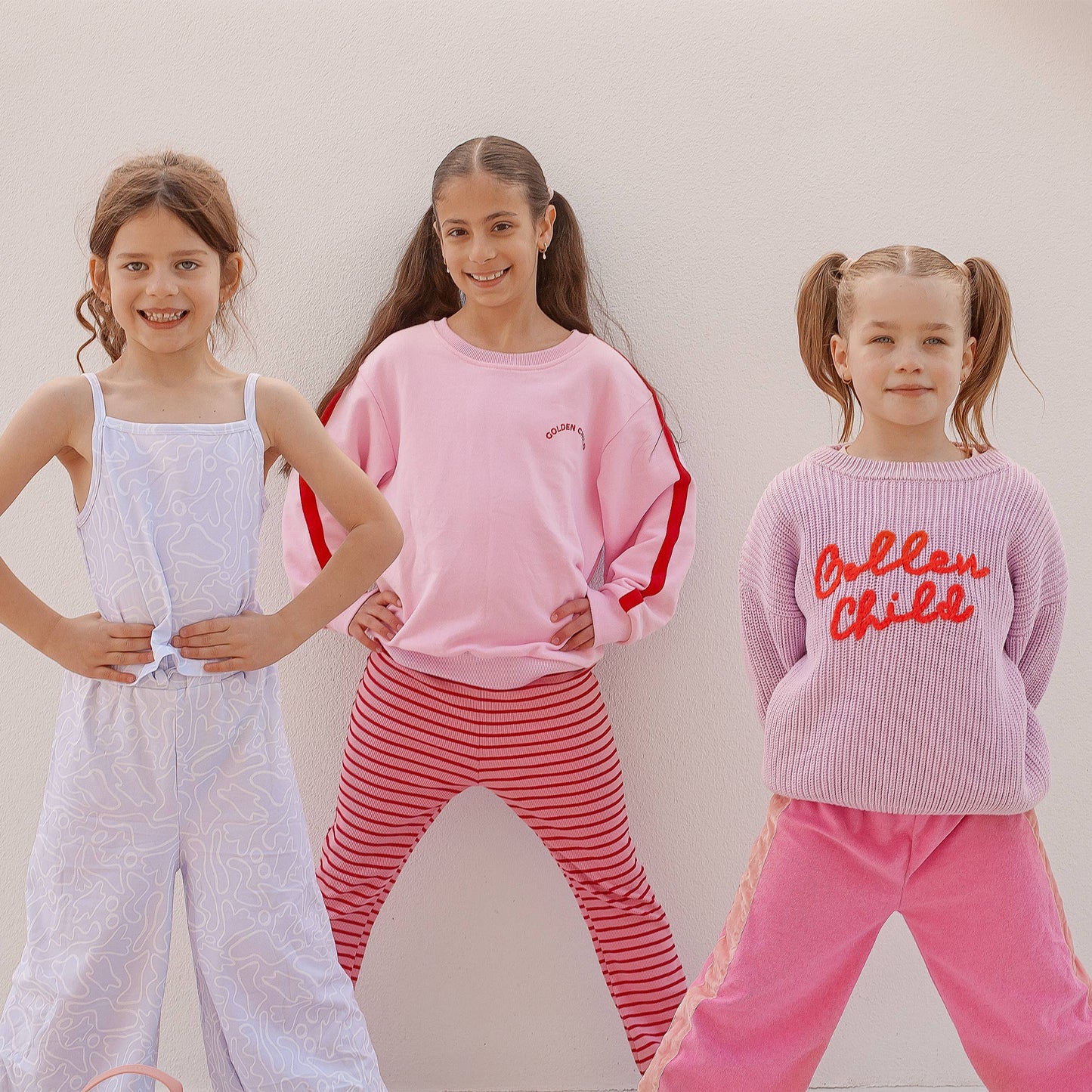 Golden Child - Golden Child Solar Flare Pants - Pink and red stripe