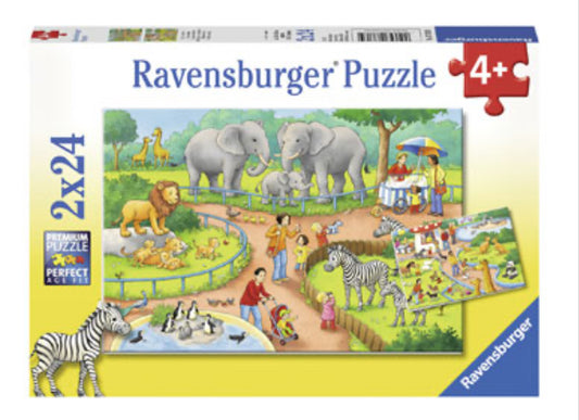 Rburg - A Day at the Zoo Puzzle 2x24pc