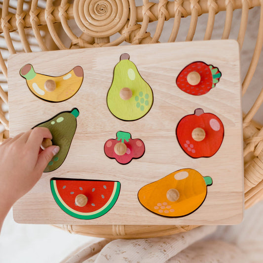 Q Toys - Fruit Knob Puzzle