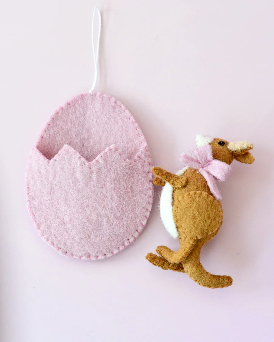 Easter Kangaroo Bush Baby in Egg Pouch