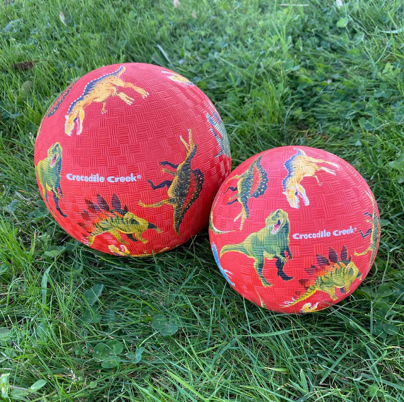 5 Inch Playground Ball - Dinosaur Red