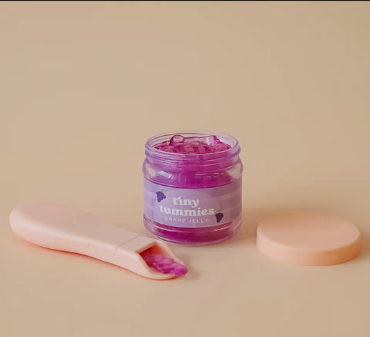 Tiny Tummies Grape Jelly Food Jar & Spoon Set
