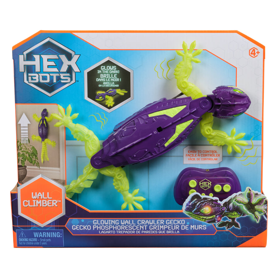 HEXBOT Glow in the dark Gecko - Wall Crawler