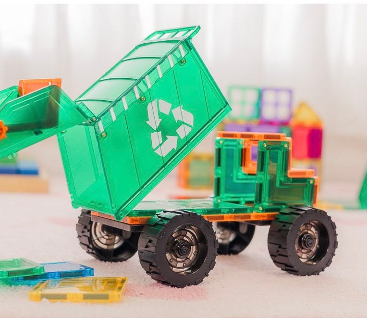 TileTek -  14 Piece Garbage Truck Set