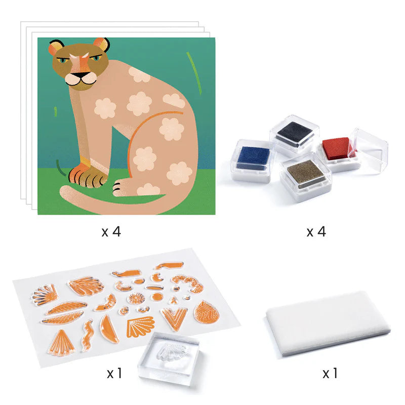 Patterns and Animals Clear Stamps