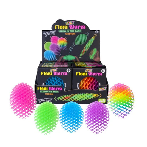 Flexi Worm Glow In Dark - Medium