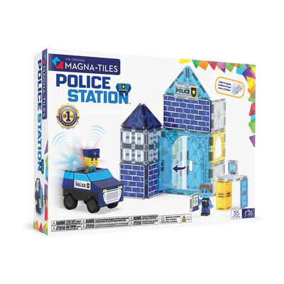 NEW MAGNA-TILES Police Station-35 Piece Set