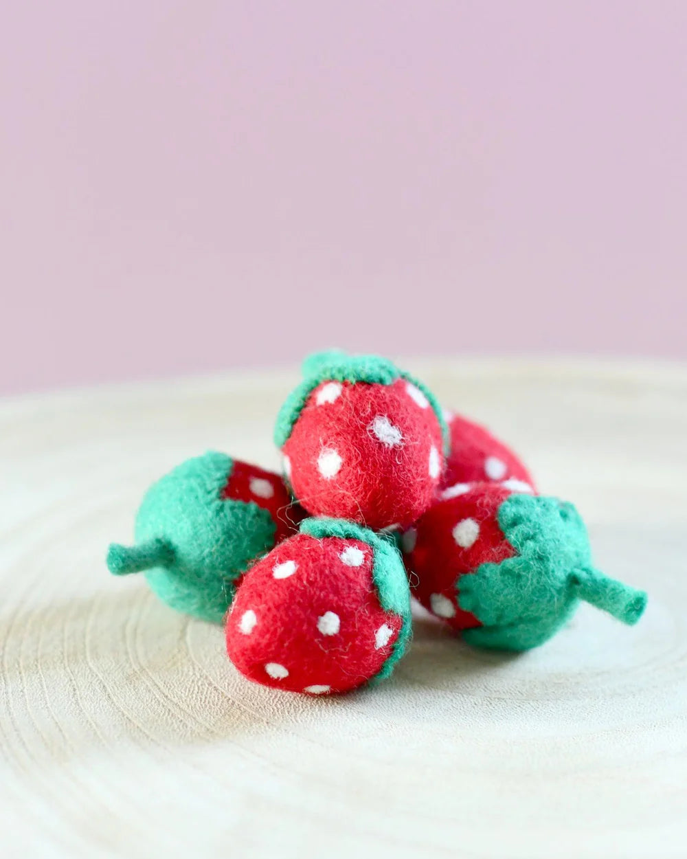 Felt Strawberries (set of 5)