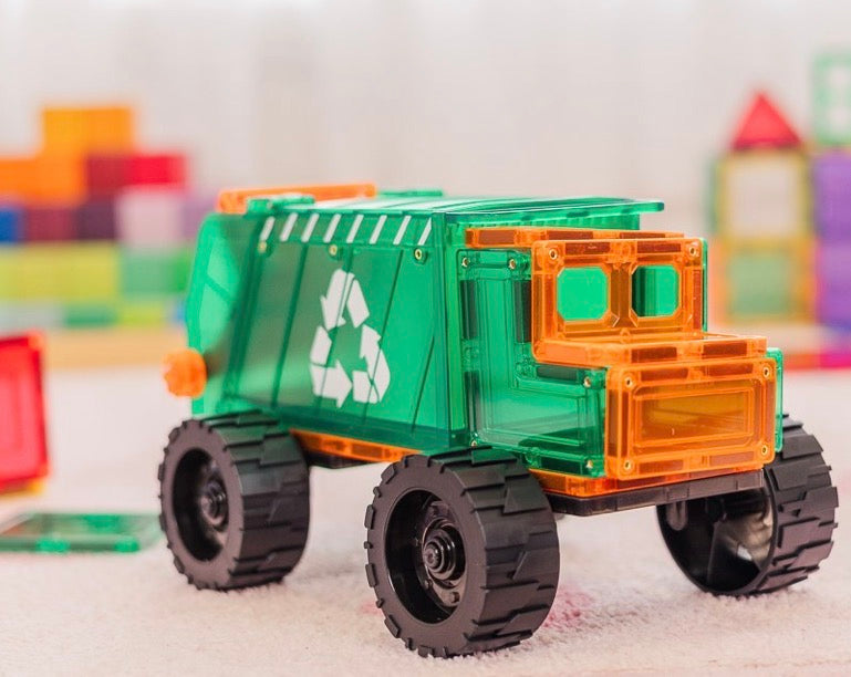 TileTek -  14 Piece Garbage Truck Set