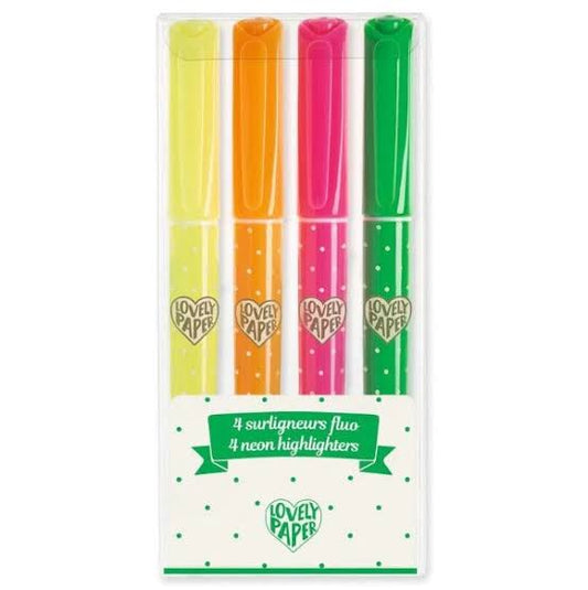 Djeco - Fluorescent Highlighters (Set of 4)