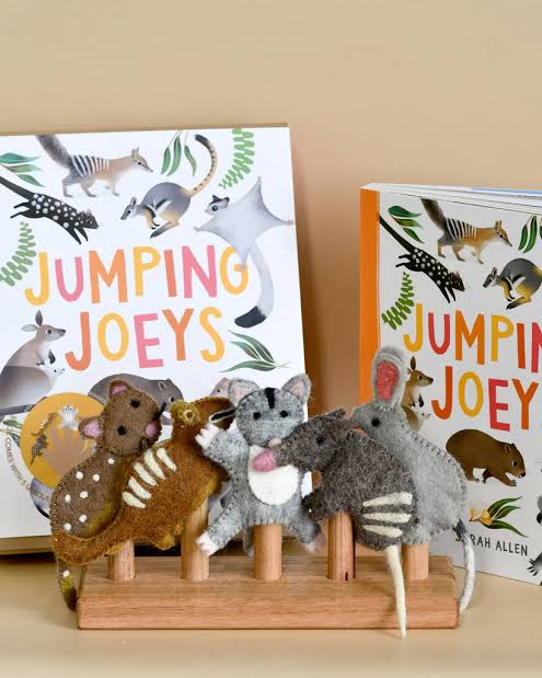 Jumping Joeys Book & Finger Puppet Gift Set - Tara's Treasure