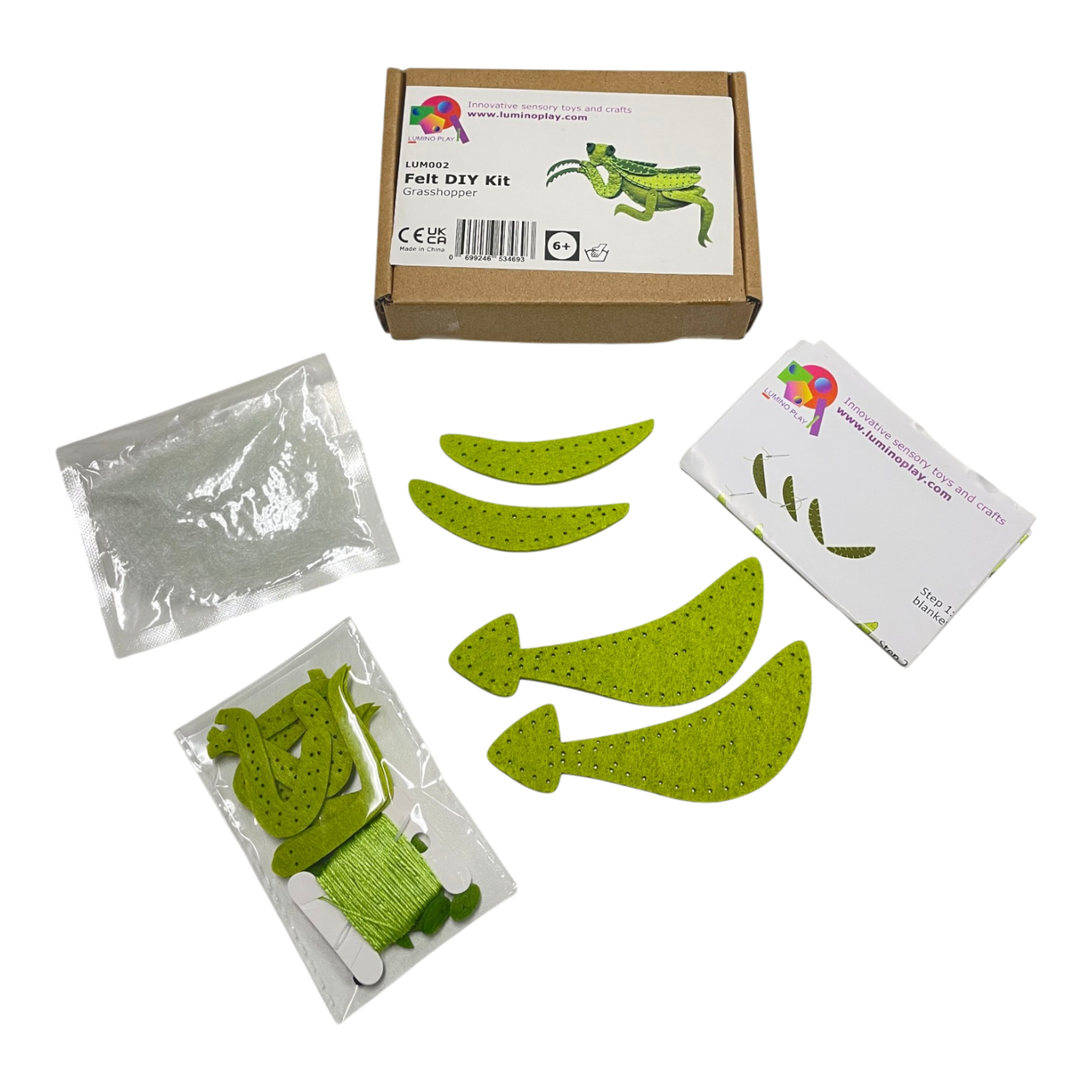 Felt DIY Kit Grasshopper