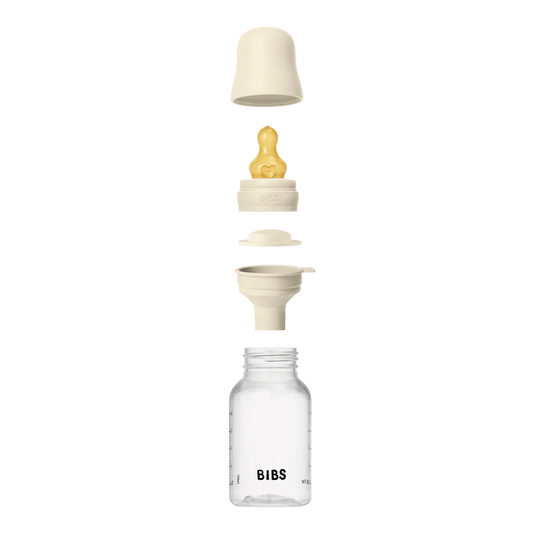 BIBS Baby Bottle Complete Set 150ml Latex - Ivory