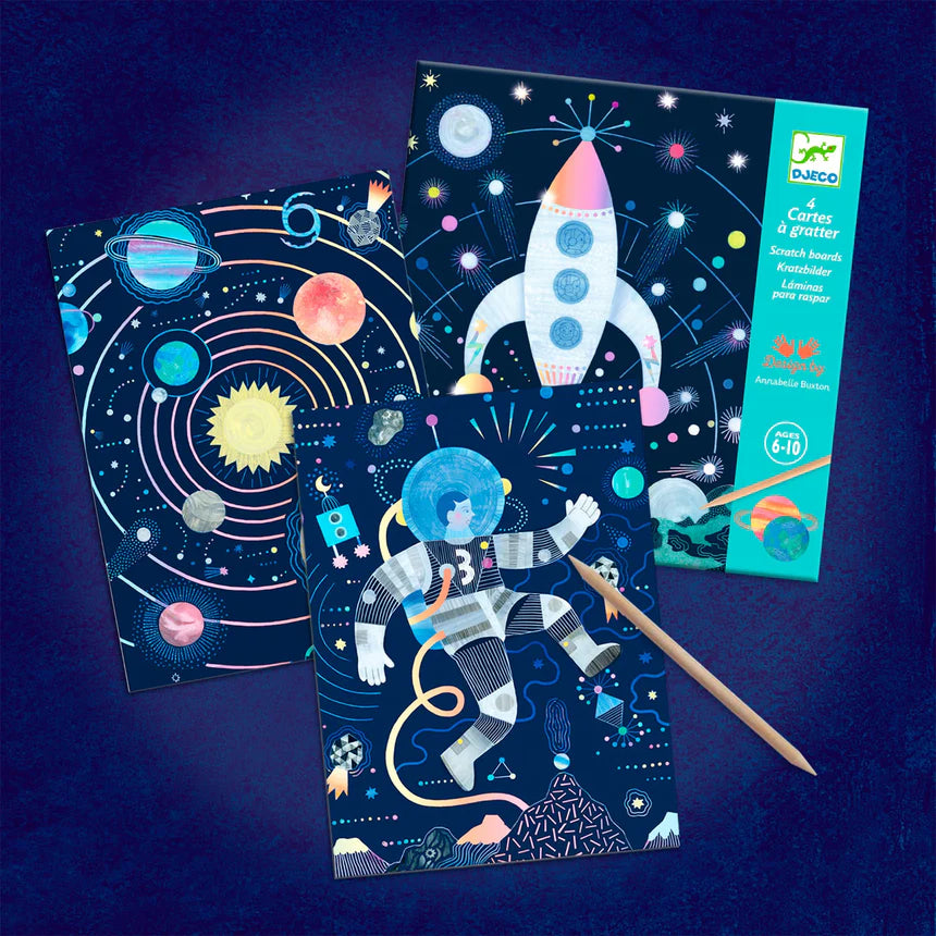 Djeco - Cosmic Mission Scratch Cards