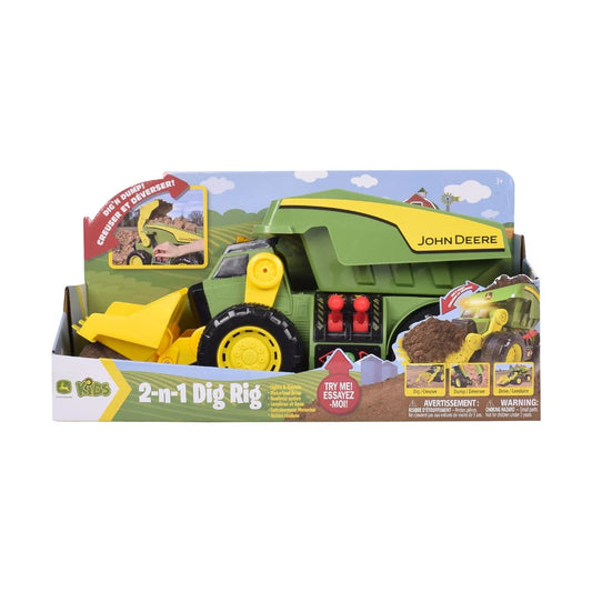 John Deere Motorised Light & Sounds 2-n-1 Dig Rig