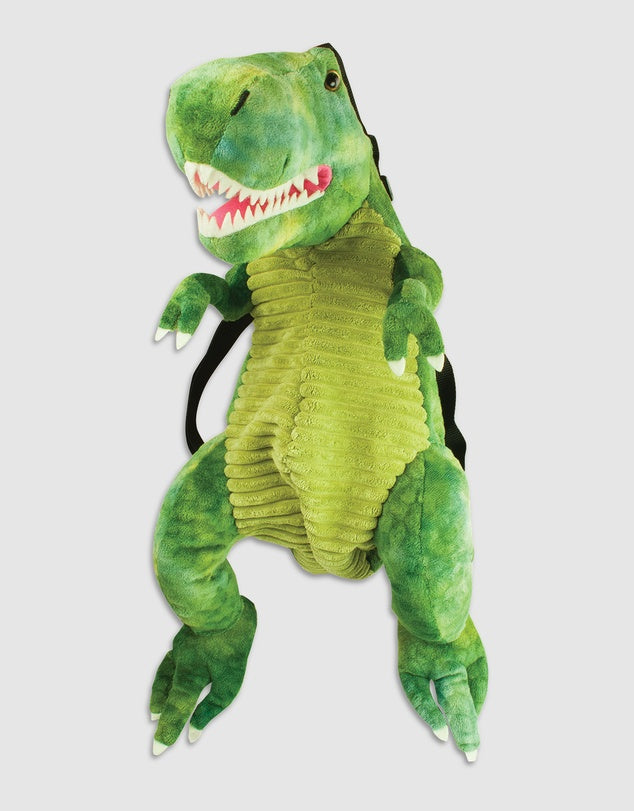 Green Dinosaur plush backpack
