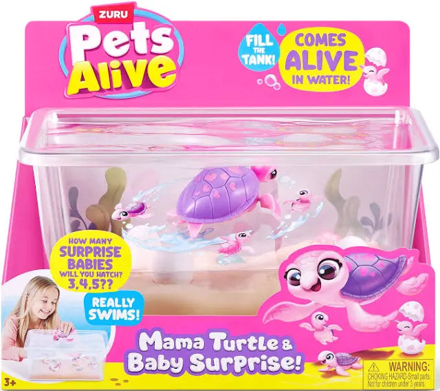 ZURU Pets Alive Mama Turtle Surprise