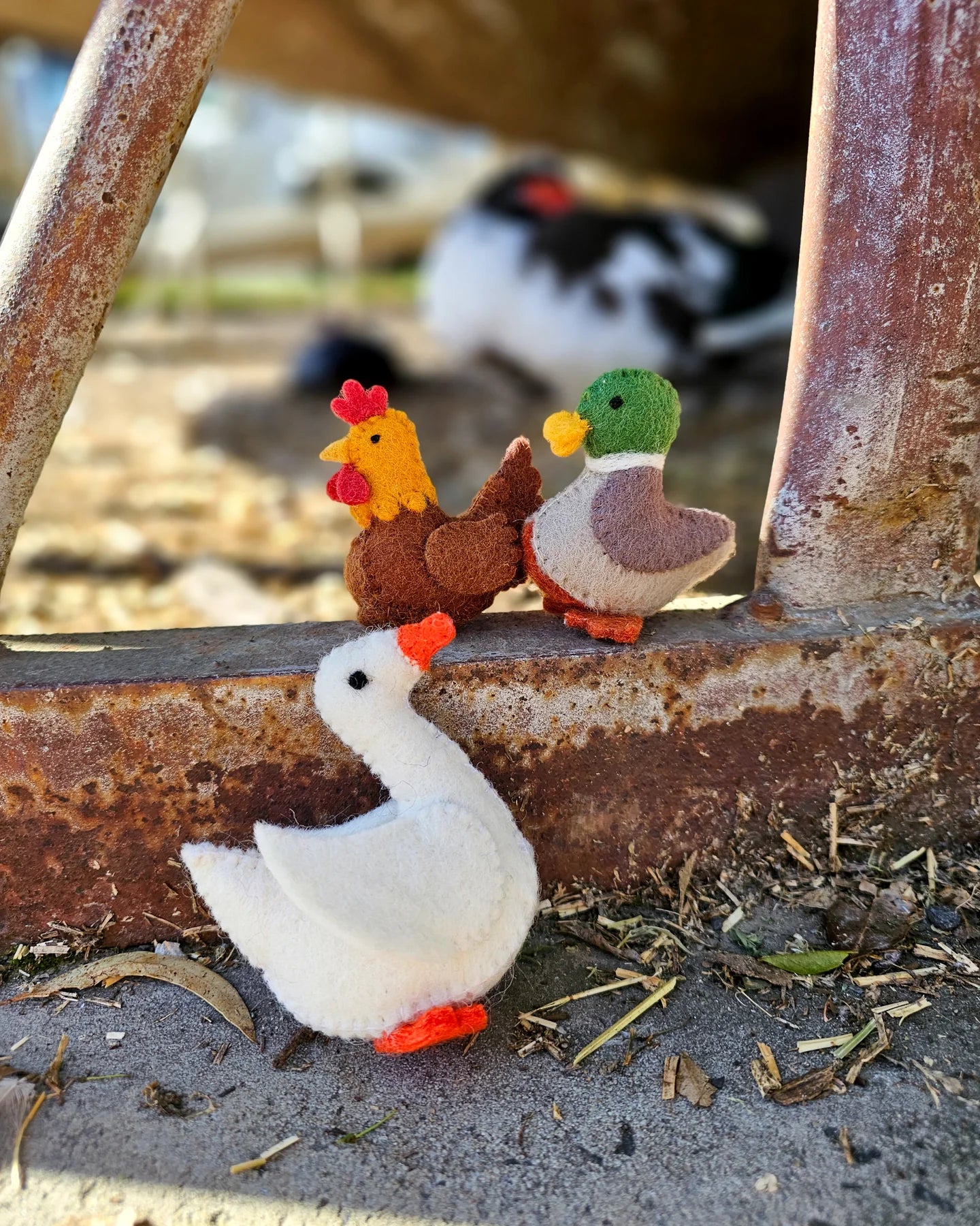 Felt Goose Farm Animal - Tara's Treasure