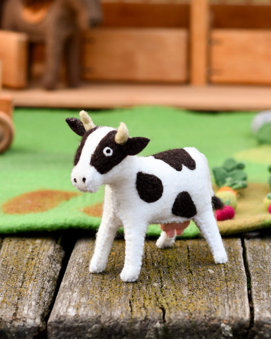Felt Cow Farm Animal - Tara's Treasure